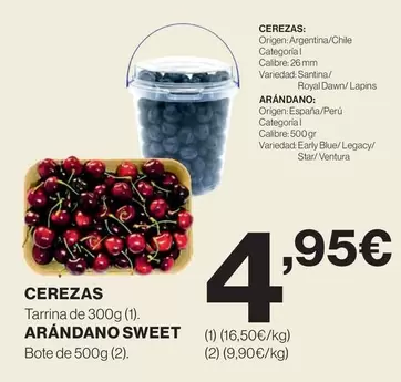 Oferta de Origen - Cerezas por 4,95€ en Hipercor