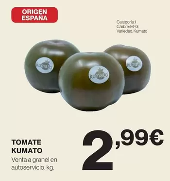 Oferta de Origen - Tomate por 2,99€ en Hipercor