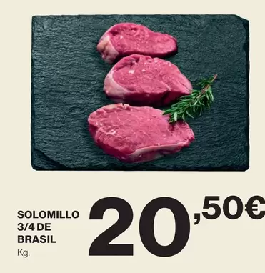 Oferta de Solomillo 3/4 De Brasil por 20,5€ en Hipercor