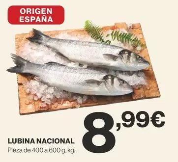 Oferta de Origen - Lubina Nacional por 8,99€ en Supercor