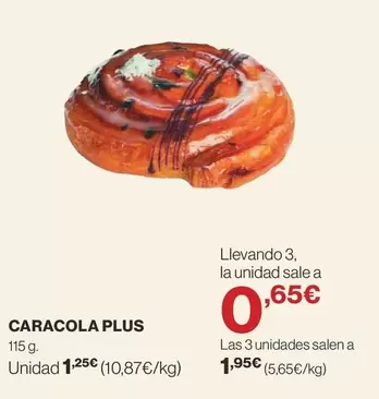 Oferta de Caracola Plus por 1,25€ en Supercor