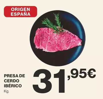 Oferta de Origen - Presa De Cerdo Iberico por 31,95€ en Supercor