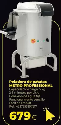 Oferta de Metro Professional - Peladora De Patatas por 679€ en Makro