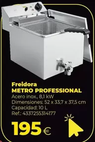 Oferta de Metro Professional - Freidora por 195€ en Makro