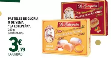 Oferta de La Estepeña - Pasteles De Gloria O De Yema por 3,79€ en E.Leclerc