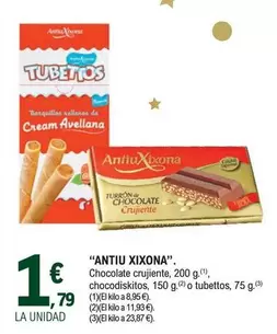 Oferta de Antiu Xixona - Chocolate Crujiente por 1,79€ en E.Leclerc