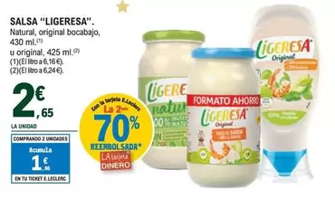 Oferta de Ligeresa - Salsa por 2,65€ en E.Leclerc