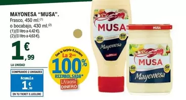 Oferta de Musa - Mayonesa por 1,99€ en E.Leclerc