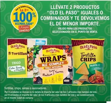 Oferta de Old El Paso - Tortillas Chips Salsas O Sazonadores en E.Leclerc