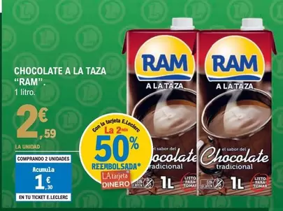 Oferta de Ram - Chocolate A La Taza por 2,59€ en E.Leclerc