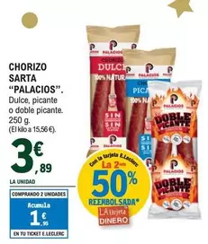 Oferta de Palacios - Chorizo Sarta por 3,89€ en E.Leclerc