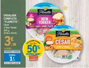 Oferta de Florette - Ensalada Completa por 3,39€ en E.Leclerc