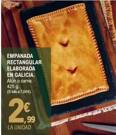 Oferta de Empanada Rectangular Elaborada En Galicia  por 2,99€ en E.Leclerc