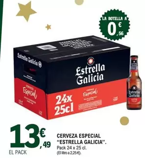 Oferta de Estrella Galicia - Cerveza Especial por 13,49€ en E.Leclerc