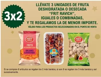 Oferta de Frit Ravich - Llevate 3 Unidades De Fruta Deshidratada O Desecada en E.Leclerc