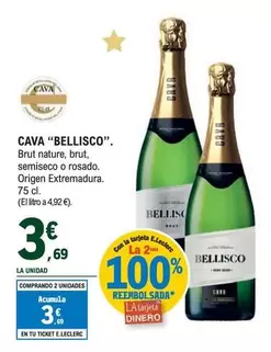 Oferta de Bellisco - Cava por 3,69€ en E.Leclerc