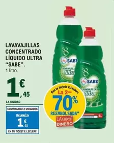 Oferta de Sabe - Lavavajillas Concentrado Líquido Ultra  por 1,45€ en E.Leclerc