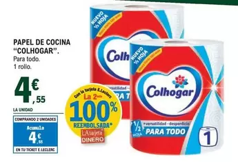 Oferta de Colhogar - Papel De Cocina por 4,55€ en E.Leclerc