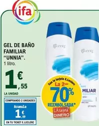 Oferta de Ifa Unnia - Gel De Bano Familiar por 1,55€ en E.Leclerc