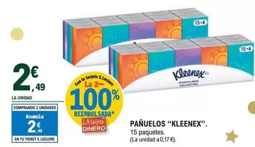 Oferta de Kleenex - Panuelos por 2,49€ en E.Leclerc