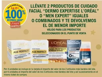 Oferta de L'Oréal - Llevate 2 Productos De Cuidado Facial "dermo Expertise en E.Leclerc