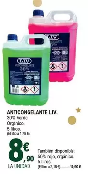 Oferta de LIV - Anticongelante por 8,9€ en E.Leclerc