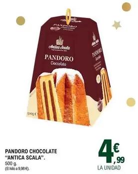 Oferta de Antica Scala - Pandoro Chocolate por 4,99€ en E.Leclerc