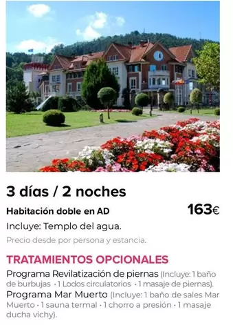 Oferta de Vichy - Tratamientos Opcionales por 163€ en Viajes El Corte Inglés