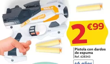 Oferta de Soft - Pistola Con Dardos De Espuma por 2,99€ en GiFi