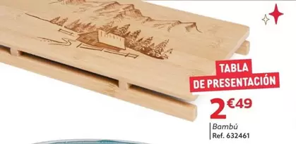 Oferta de Tabla De Presentacion por 2,49€ en GiFi