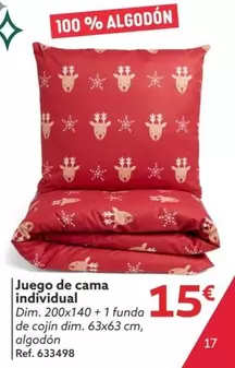 Oferta de DIM - Juego De Cama Individual por 15€ en GiFi