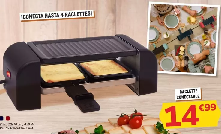 Oferta de DIM - Raclette Conectable por 14,99€ en GiFi