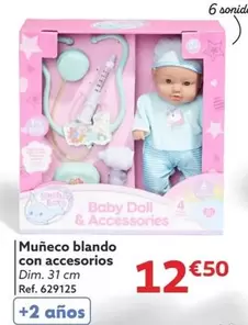 Oferta de Muñeco Blando Con Accesorios por 12,5€ en GiFi