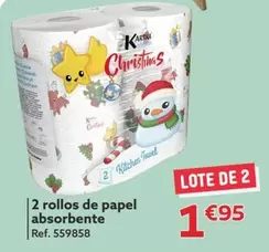 Oferta de 2 Rollos De Papel Absorbente por 1,95€ en GiFi