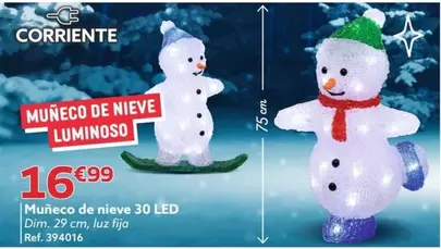 Oferta de Muñeco De Nieve 30 Led por 16,99€ en GiFi