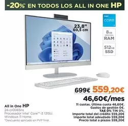 Oferta de One - All In por 559,2€ en El Corte Inglés