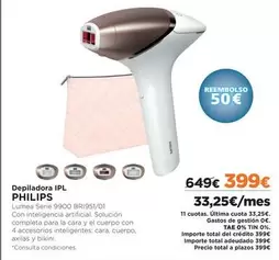 Oferta de Philips - Depiladora Ipl por 399€ en El Corte Inglés