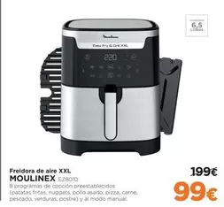 Oferta de Moulinex - Freidora De Aire Xxl por 99€ en El Corte Inglés