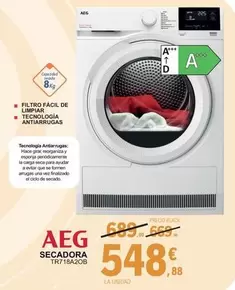 Oferta de AEG - Secadora TR718A208 por 548,88€ en E.Leclerc