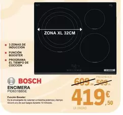 Oferta de Bosch - Encimera PID631BB5E por 419,5€ en E.Leclerc