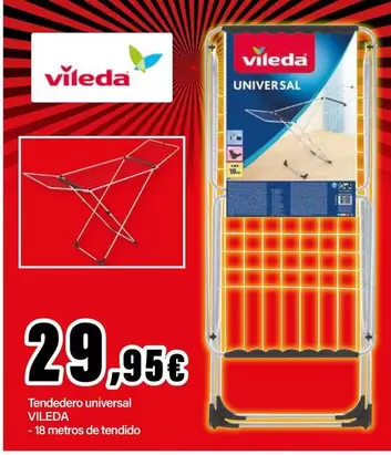 Oferta de Vileda - Tendedero Universal por 29,95€ en E.Leclerc