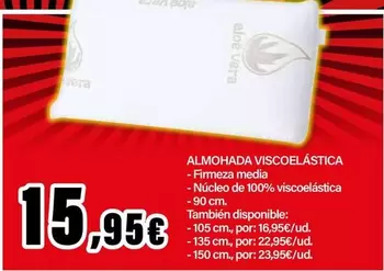 Oferta de Almohada Viscoelástica por 15,95€ en E.Leclerc