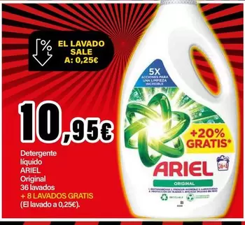 Oferta de Ariel - Detergente Líquido Original por 10,95€ en E.Leclerc