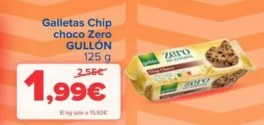 Oferta de Gullón - Galletas Chip Choco Zero por 1,99€ en Carrefour