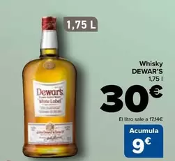 Oferta de Dewar's - Whisky por 30€ en Carrefour