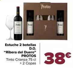 Oferta de Protos - Estuche 2 Botellas D.O. “Ribera Del Duero" por 38€ en Carrefour