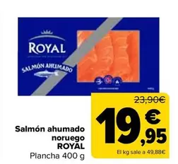 Oferta de Royal - Salmón Ahumado Noruego  por 19,95€ en Carrefour