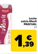 Oferta de Pascual - Leche Calcio Movit  por 1,39€ en Carrefour