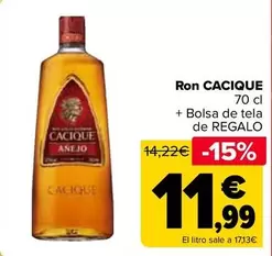 Oferta de Cacique - Ron por 11,99€ en Carrefour