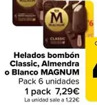 Oferta de Magnum - Helados Bombon Classic, Almendra O Blanco por 7,29€ en Carrefour